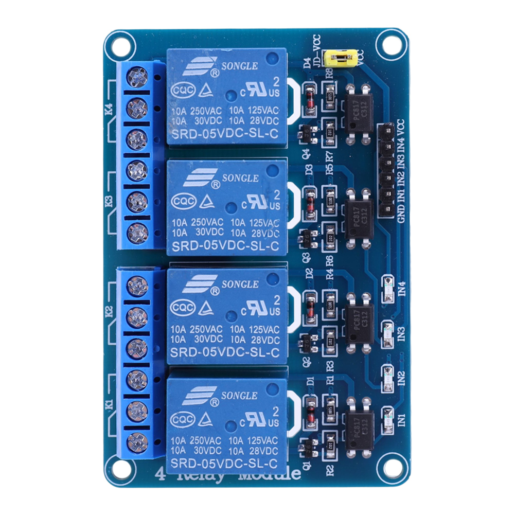Relay Module 4 Channel - Placa de Relé de 4 Canais