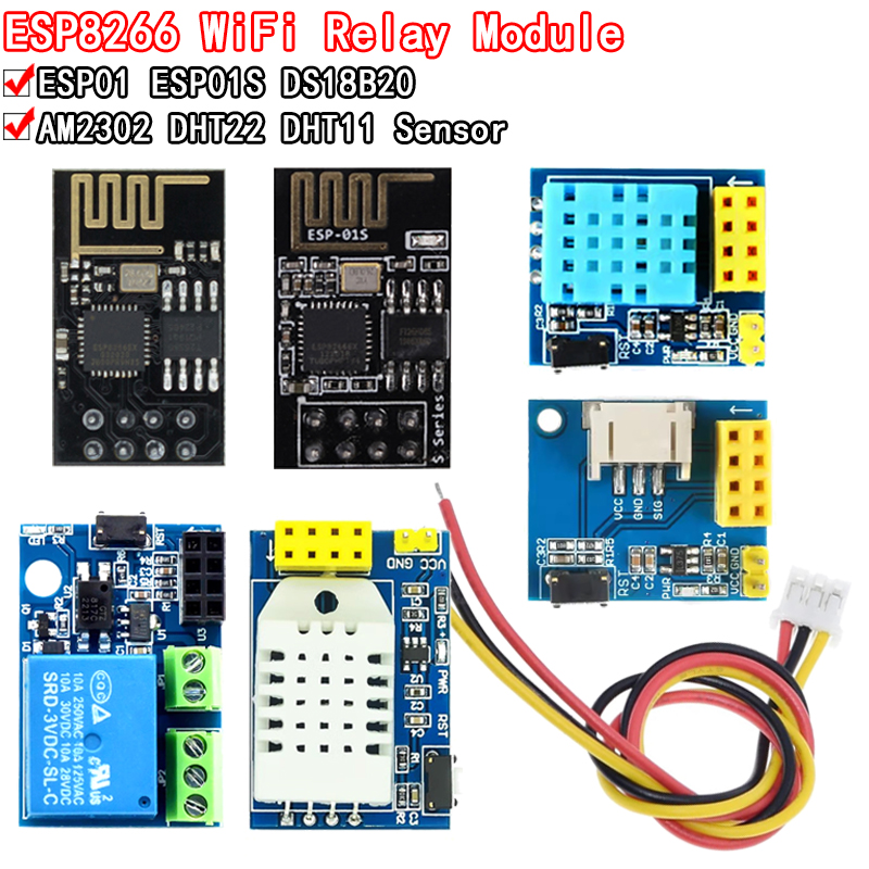 Dht11 - Módulo de Relé WiFi 5V, DS18B20,