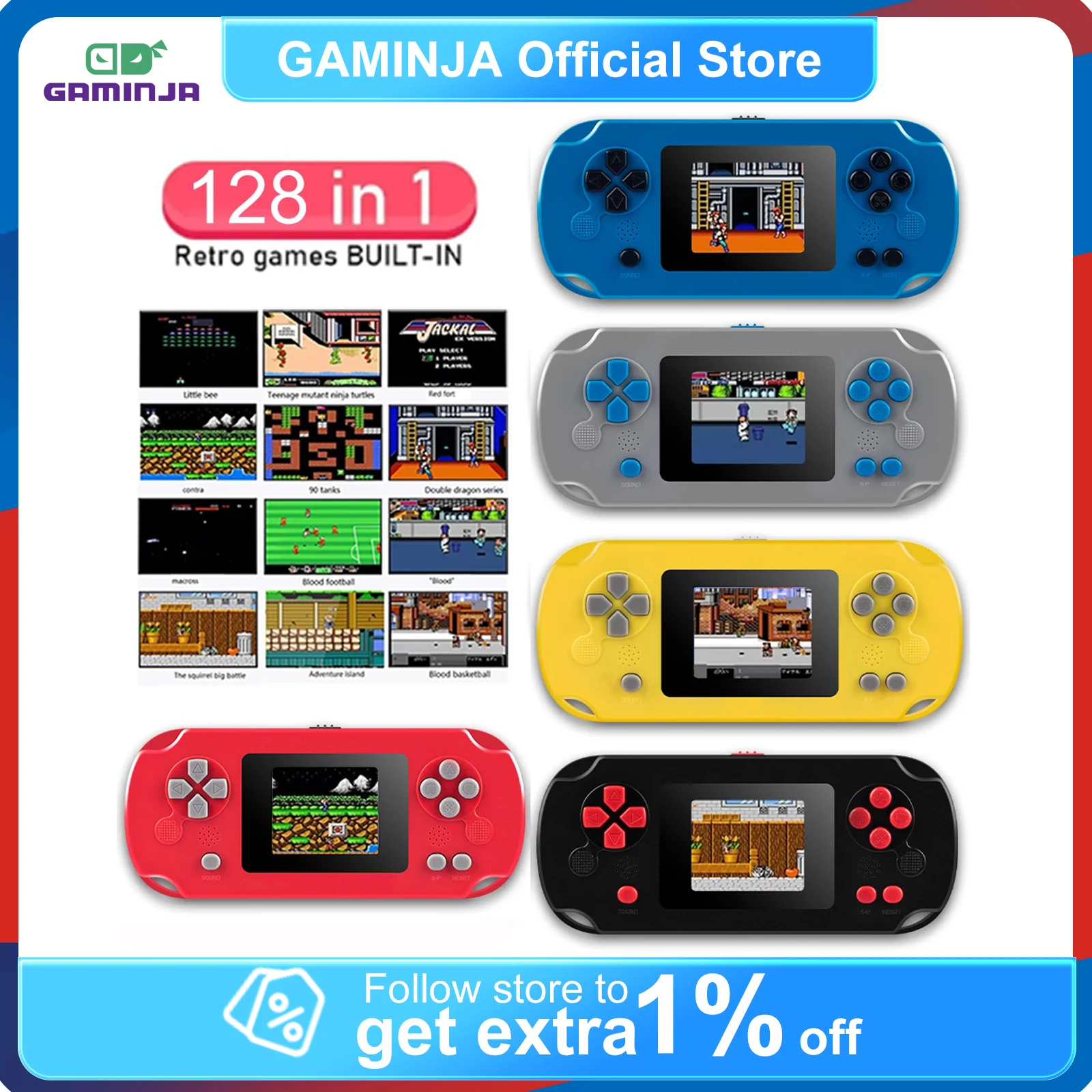 Tft Display 2.4 - Console de jogos retrô clássico GAMINJA