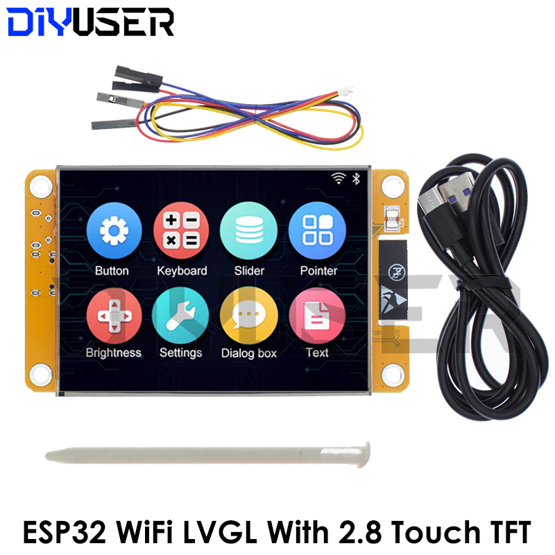 Tft Display 2.4 - Placa de Desenvolvimento ESP32 LVGL WIFI&Bluetooth