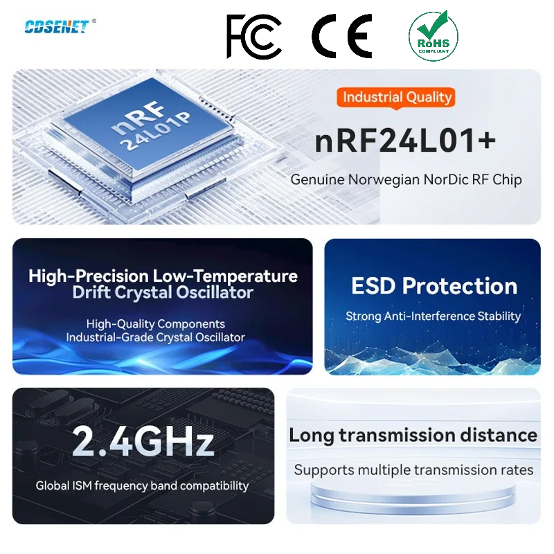 Nrf24L01 - 2 Peças Módulo RF Sem Fio