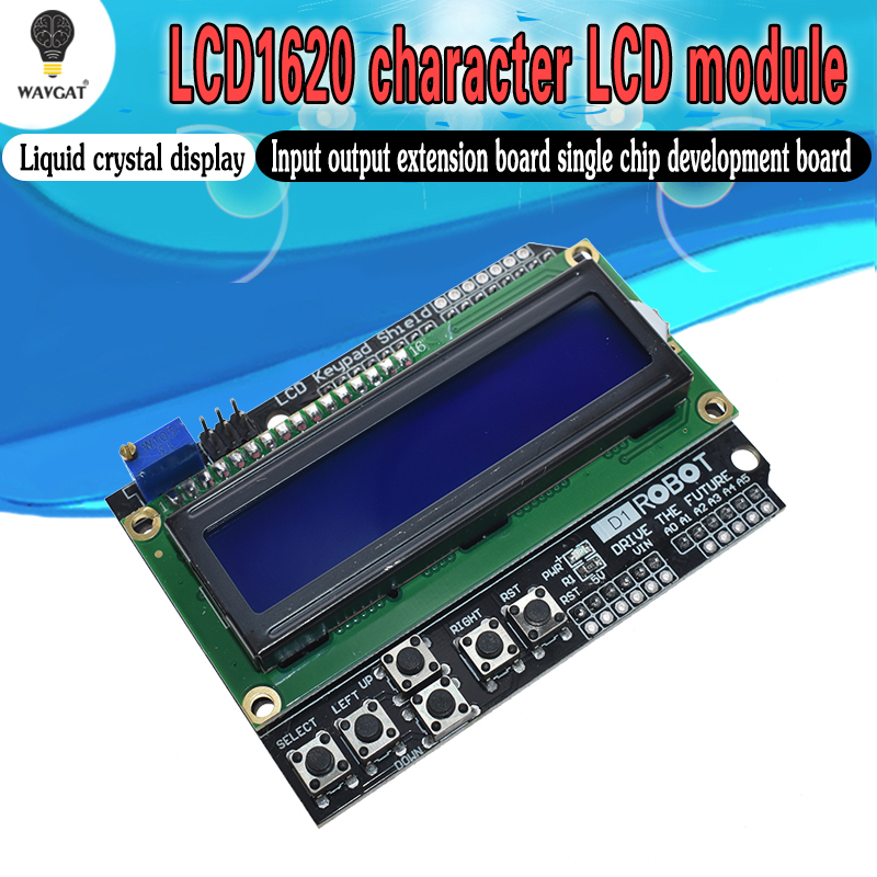 Lcd 1602 - 1 peça escudo de teclado lcd
