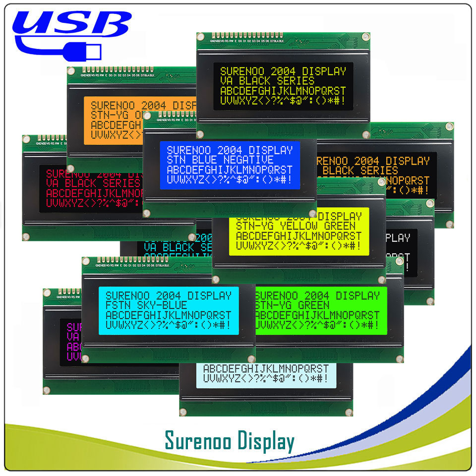 Lcd 1602 - Surenoo lcd2usb usb 204 20x4 2004