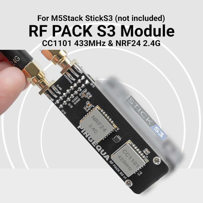 Nrf24L01 - Módulo Dual-Band M5Stack StickS3 CC1101 433MHz