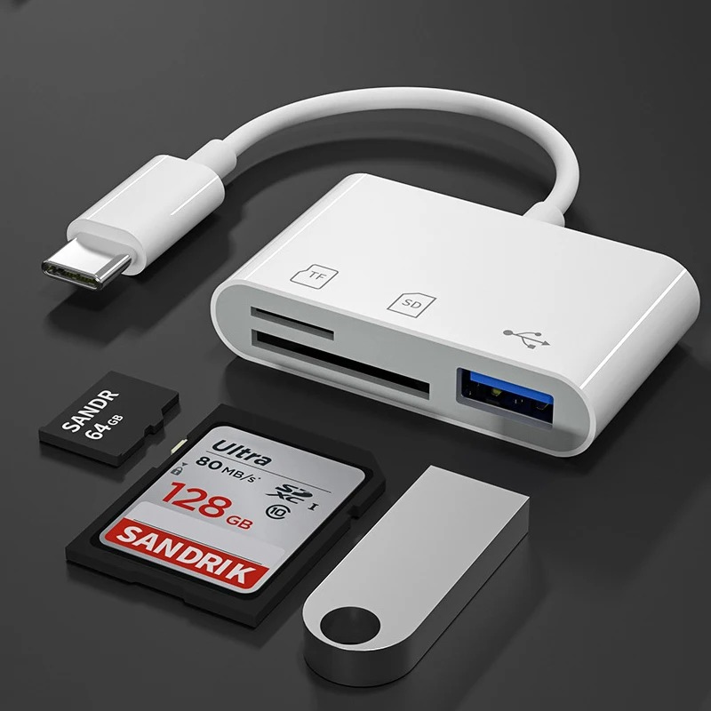 Sd Card Module - Adaptador Hub Conversor 3 em 1