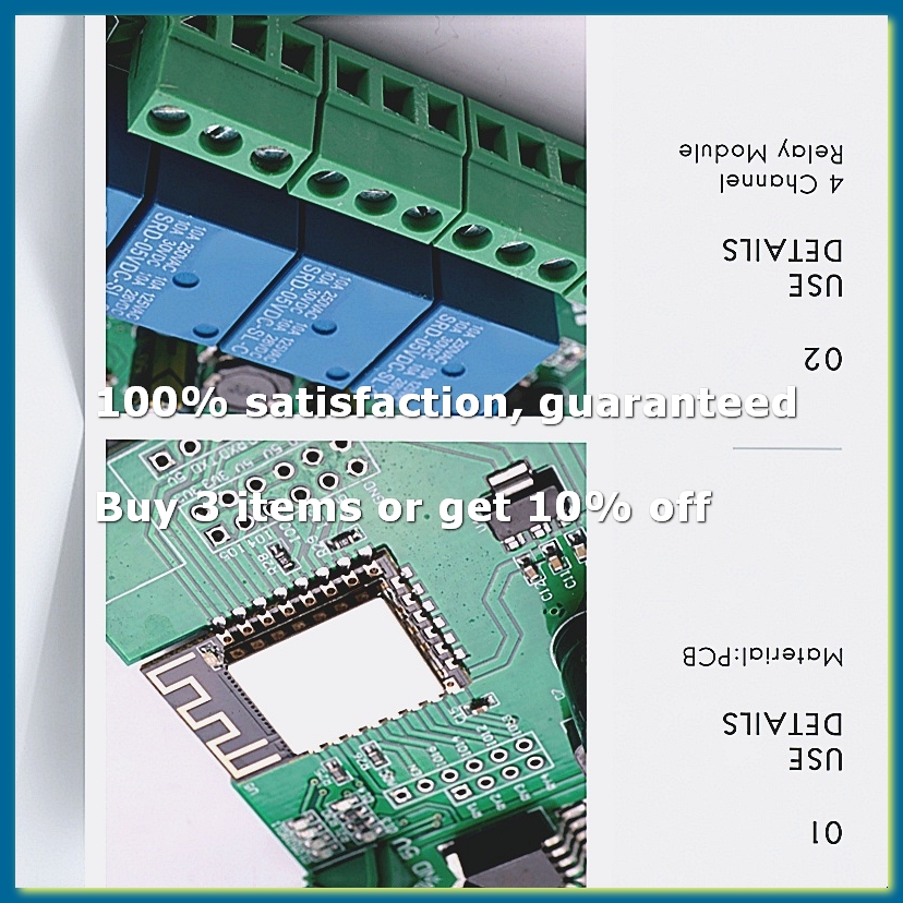 Relay Module 4 Channel - Módulo de Relé Sem Fio ESP8266