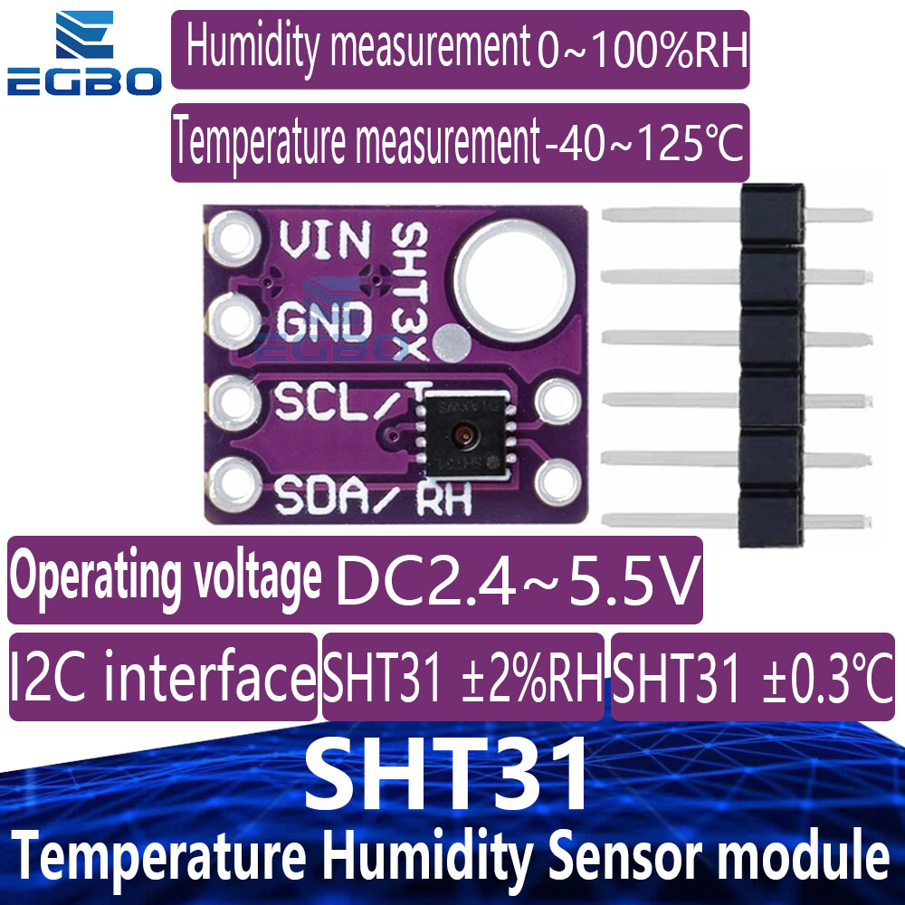 Sht31 - 1 peça módulo sensor de temperatura