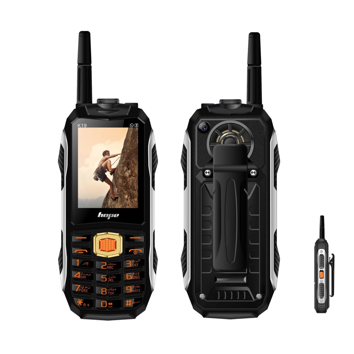 Tft Display 2.4 - Telefone robusto com 4 sim, bateria