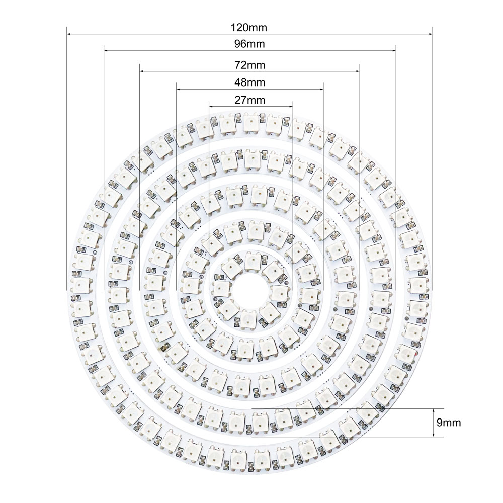 Anel de LED WS2812b Endereçáve - Ws2812B Strip 5V avaliação e preço