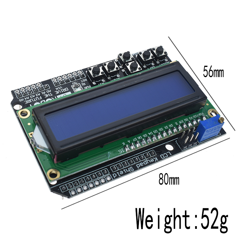 1 peça escudo de teclado lcd l - Lcd 1602 avaliação e preço