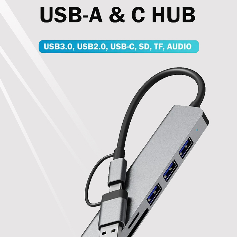 Hub USB Tipo C 8 em 1, Extenso - Sd Card Module avaliação e preço