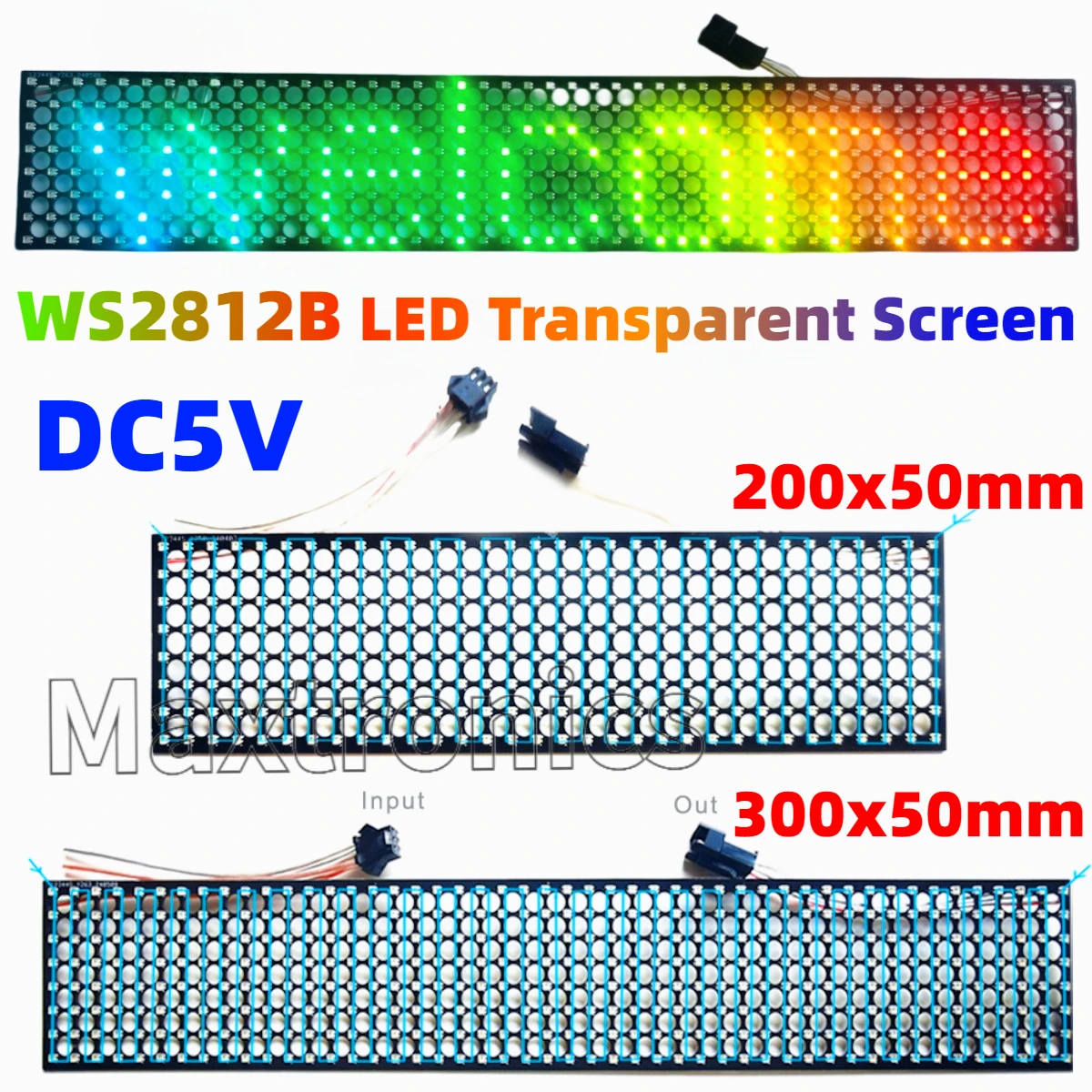 Ws2812b led tela transparente  - Ws2812B avaliação e preço