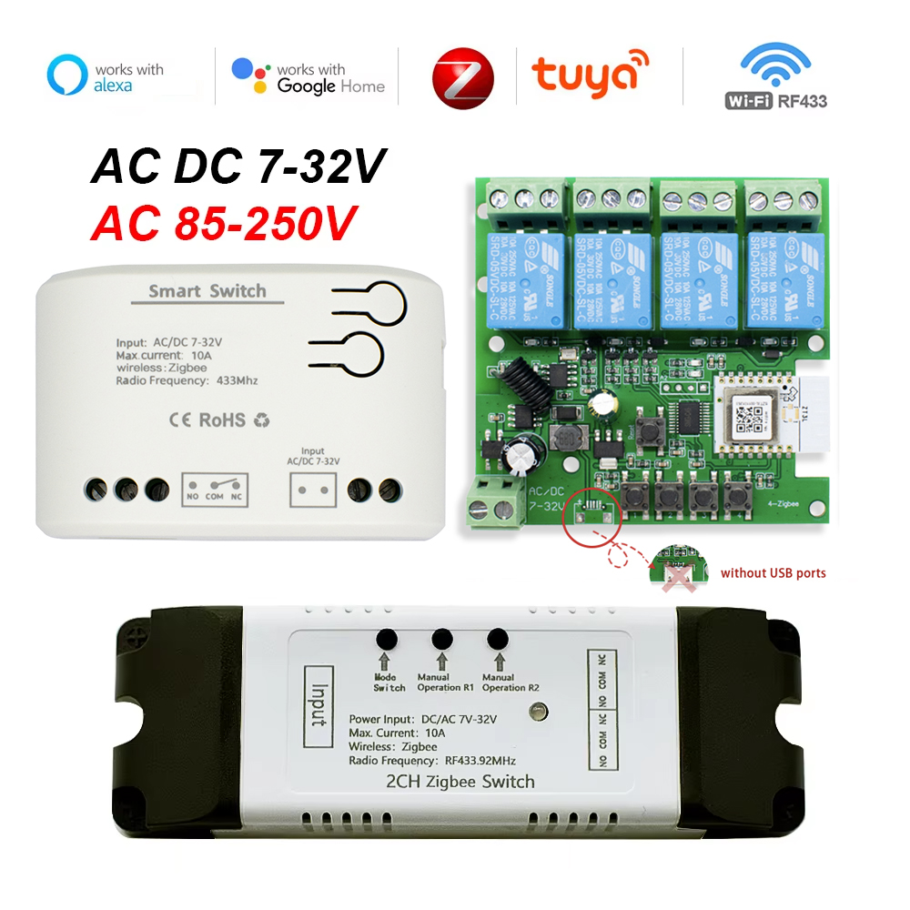 Tuya zigbee controle remoto in - Relay Module 4 Channel avaliação e preço