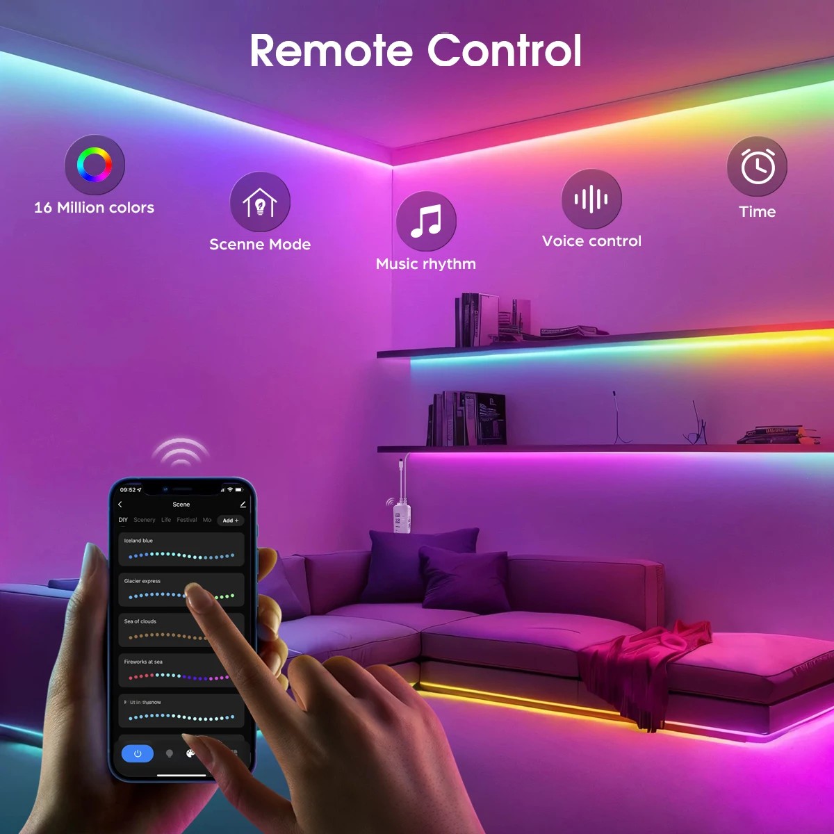 Inteligente tuya ws2811 rgb ic - Ws2812B Strip 5V avaliação e preço
