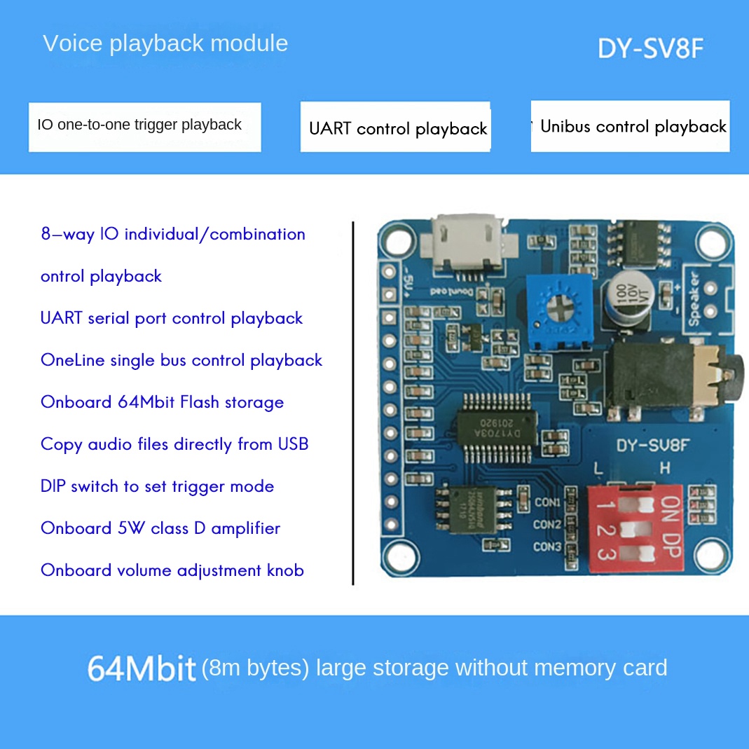 ABZZ-DY-SV8F Módulo de reprodu - Sd Card Module avaliação e preço